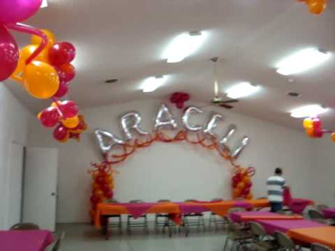 Decoracion para quinceañera "jardin flotante" youtube