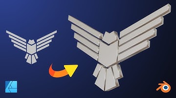 Convert Vector 2D Logo to 3D Logo - Affinity Designer - Blender