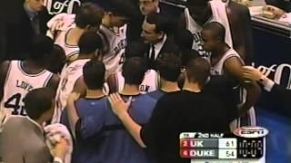 12/18/2001 Jimmy V Classic Game #2:  #8 Kentucky Wildcats vs.  #1 Duke Blue Devils