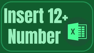 How to Insert More Than 12 or 20 Numbers in Excel Simple Trick | Excel Basic Tips & Tricks