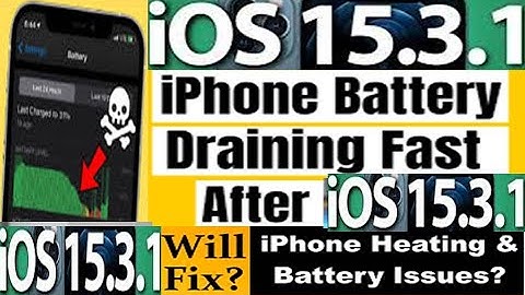 iOS 15.3.1 Battery Drain Issue Fix || how to fix iOS 15.3.1 battery problem