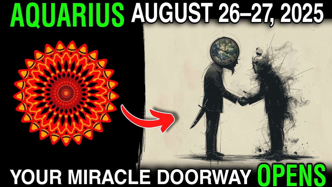 Aquarius ♒ August 26–27, 2025 | 2 Magical Days That Open a Hidden Gateway 🌌✨ Your Miracle Is Here!