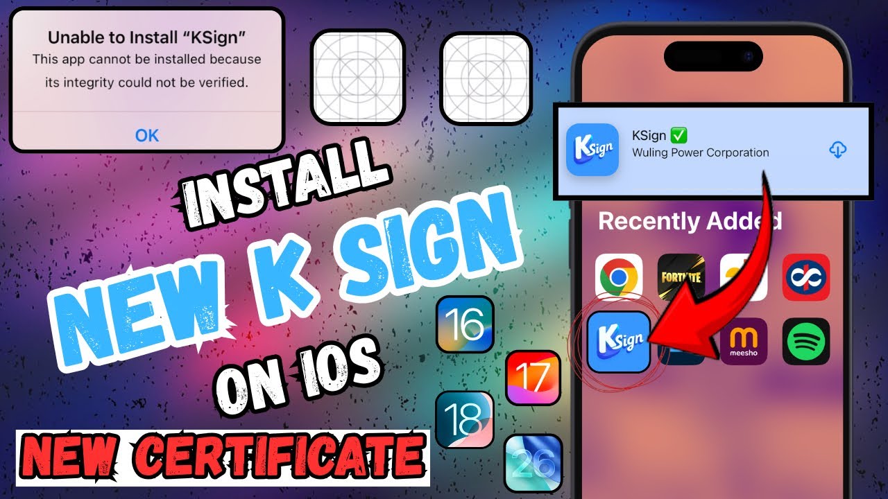 [Новое] Установка приложения KSign на iPhone или iPad с новым сертификатом | Руководство по устан...