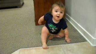 Abby learning to walk