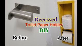 Recessed Toilet Paper Holder DIY