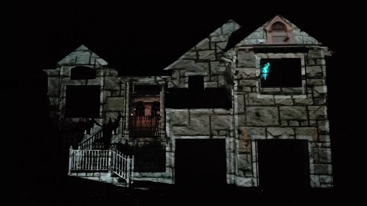 Atmosfx 2019 Halloween House projection mapping Optoma #ATMOSFX # ...