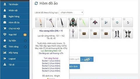 Dung hợp vũ khí socket excellent - Creat item excellent socket - MU online - Tay Thép