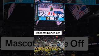 Mascots Dance off during the Ncaa Tourney #marchmadness #ncaatournament #Oregon #Creighton #Mascots