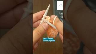 CDD ( Central Double Decrease ) knitting for beginners #kniting #cdd #knittingpattern