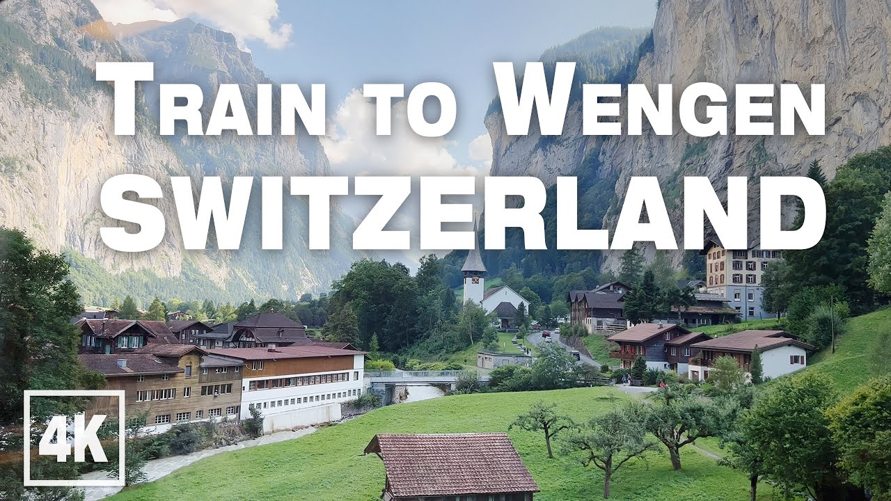 Cogwheel Train Lauterbrunnen To Wengen SWITZERLAND 2022 4K 60fps ASMR cogwheel-train-lauterbrunnen-to-wengen-switzerland-2022-4k-60fps-asmr