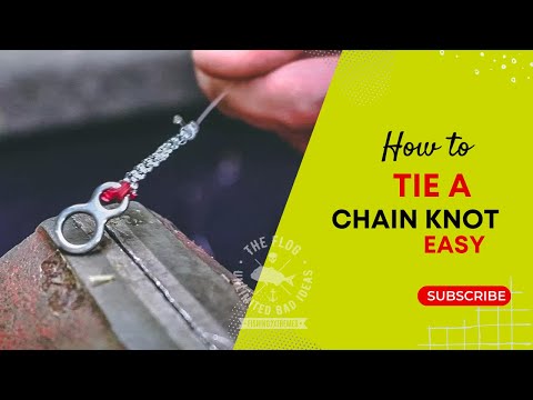 Wie eine Kette Knoten binden