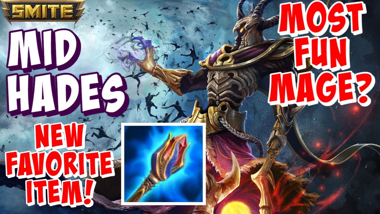 MID HADES GAMEPLAY SMITE SEASON 9 - MOST FUN MAGE & BEST MID ITEM?