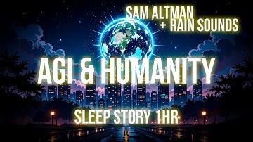 Sam Altman Voice + Rain | AGI and Humanity Sleep Story 1 Hour