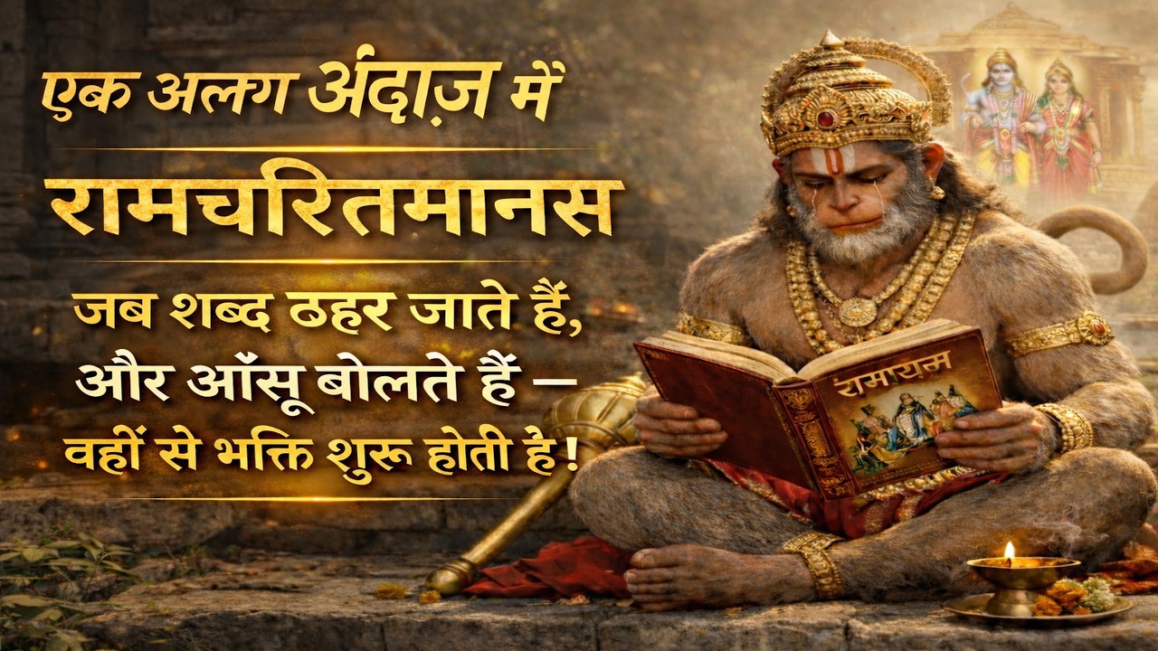 जब हनुमान जी की आँखों से राम बह निकले | रामचरितमानस का भावुक गान | Deep Devotional Voice