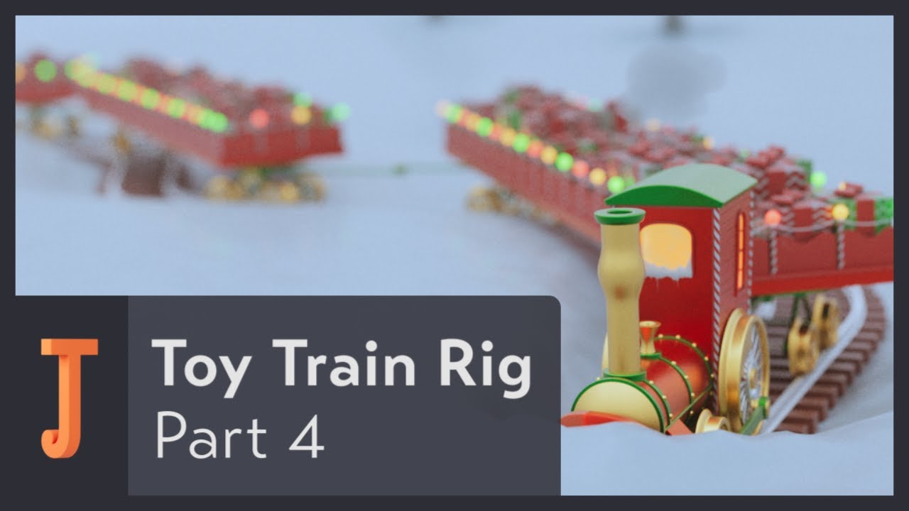 Making a 'Toy Train Rig' in C4D - Part 4: Automated Wheels - YouTube