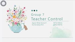 Lesson Planning and Classroom Management-Group 7-Agsan Widy and Kurnia Setya