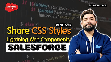 Share CSS Style Rules in Lightning Web Components Salesforce | LWC Stack ☁️⚡️