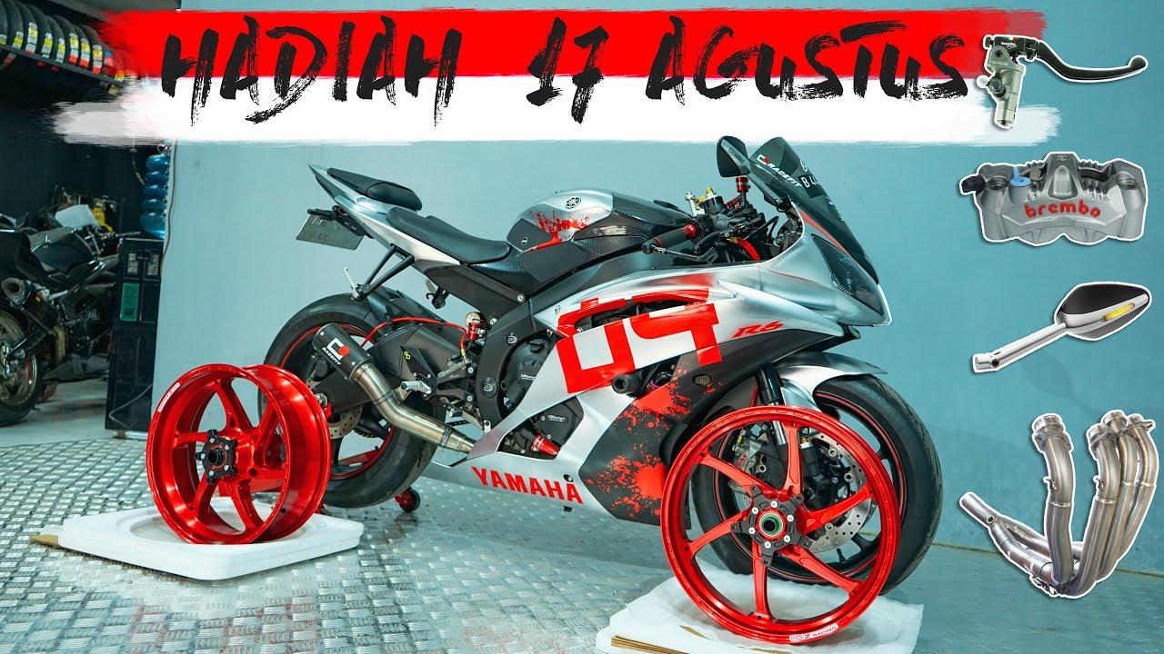 Hadiah 17 Agustus Velg Oz Brembo Pipa Rizoma Dll Yamaha R6 Youtube