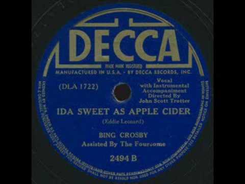 在 YouTube 上观看 Foursome [2] (+ Bing Crosby) - Ida sweet as apple cider