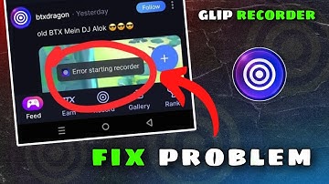 Glip Error Problem ( Error Starting Recorder ) Glip Problem Fix ✅
