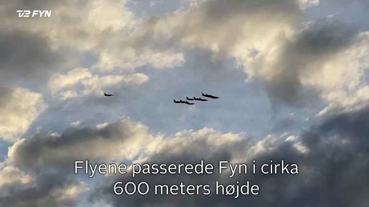 Her flyver 10 F-16-fly i 600 meters højde hen over Fyn