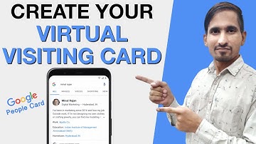How to create Google Virtual Visiting Card | How to make Google People Card | Add me to search