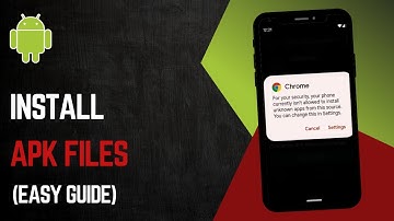 How To Install APK Files On ANY Android!