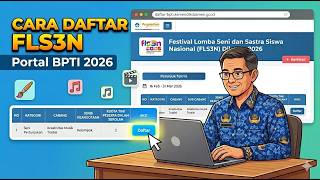 Tutorial Pendaftaran Peserta FLS3N BPTI 2026 untuk Operator Sekolah