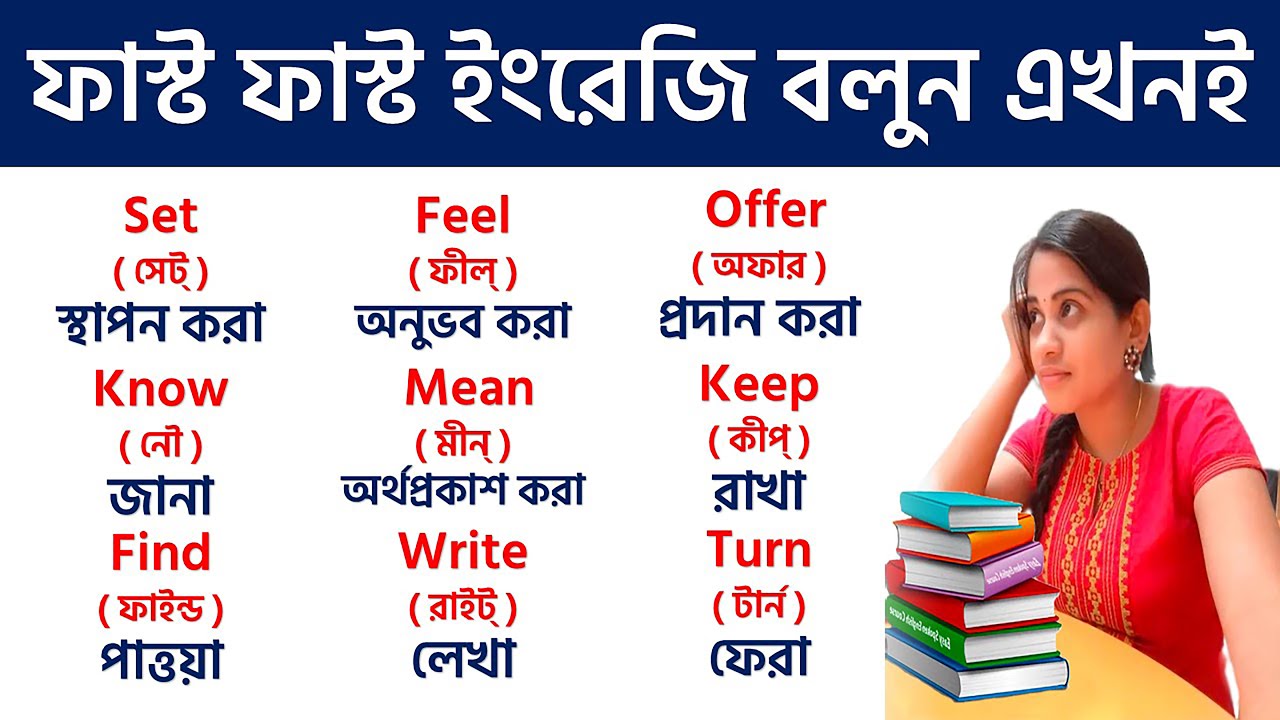 Basic Word Meaning English to Bangla Daily Use Word | English word list with meaning in Bangla