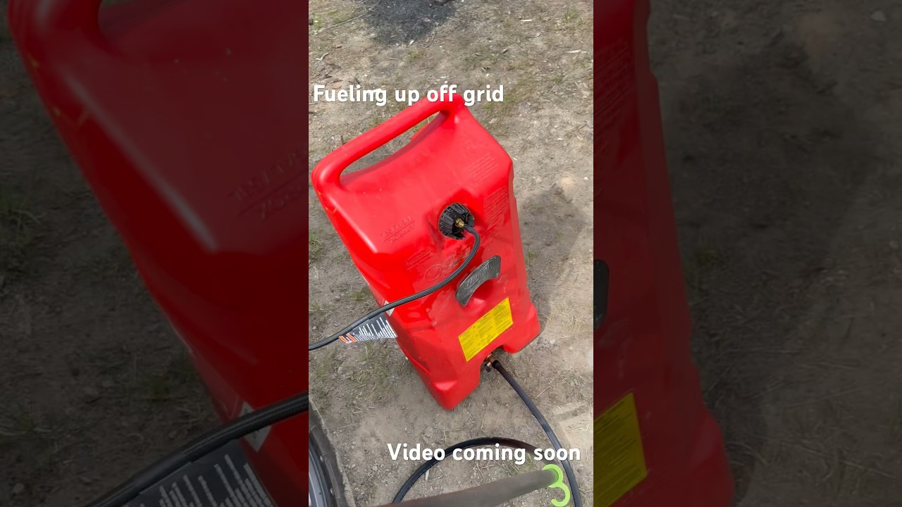Filling gas off grid, video coming soon.. 