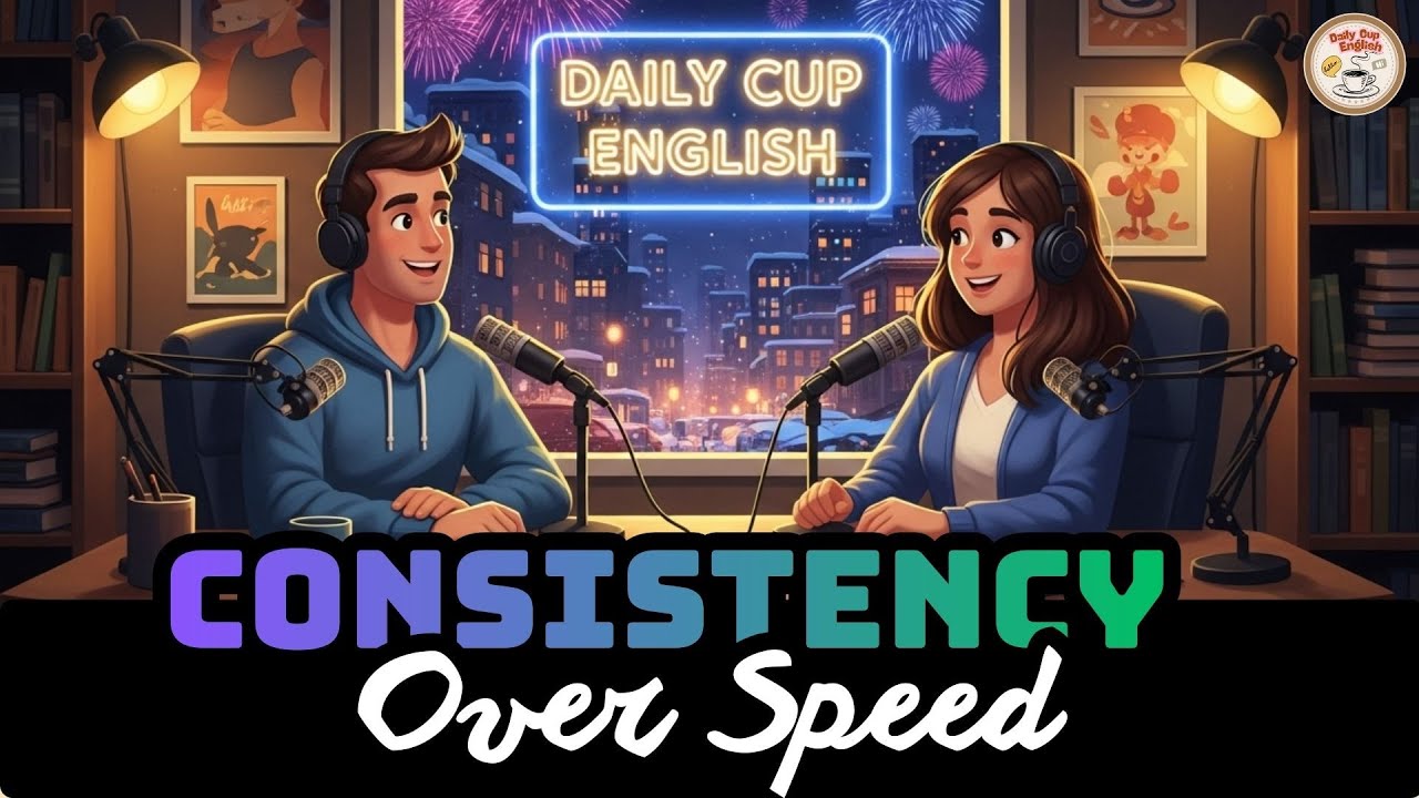 Consistency Over Speed | Daily English Podcast for B1–B2 Learners | Daily Cup English