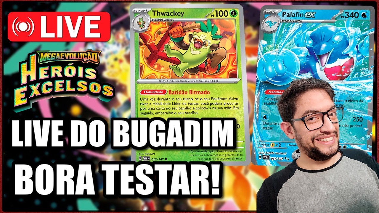 LIVE BUGADA - BORA TESTAR DECK PALAFIN (BUGADO EX) DECK -  POKÉMON TCG LIVE