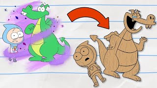 Transformed into WOOD! | Boy & Dragon | Cartoons for Kids | WildBrain Bananas