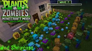 Minecraft Plants Vs Zombies Mod Showcase