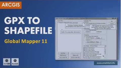 GIS: Konversi file format GPX ke shapefile dengan Global Mapper