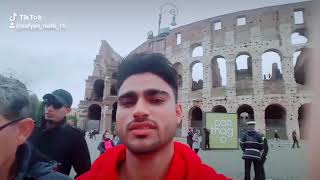 Italiy Colosseum Kiley Prat#2 With ancl Zafar history bata rha han .Amir Raja