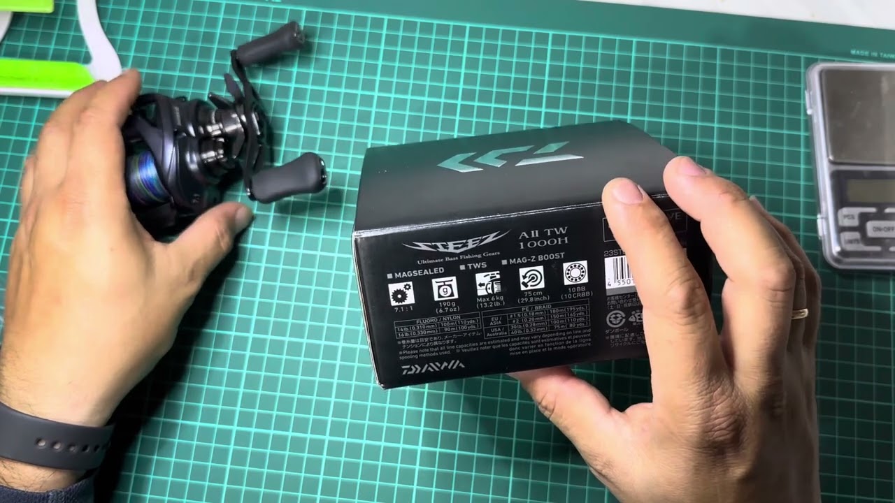 Daiwa steez A II TW 1000H краткий обзор - YouTube