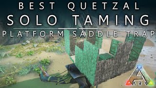Ark Survival Evolved - Xbox One / Best Quetzal Trap Platform - Saddle / Solo Taming