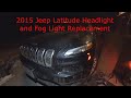 How to change Headlight and Fog light bulbs 2014 through 2020 Jeep Latitude