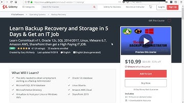 Learn Backup Recovery and Storage in 5 Days & Get an IT Job #getajobinit