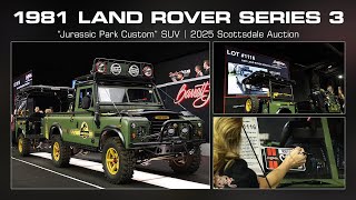 Athlete Statistics SOLD! 1981 Land Rover Series 3 Jurassic Park Custom SUV - BARRETT-JACKSON 2025 SCOTTSDALE AUCTION