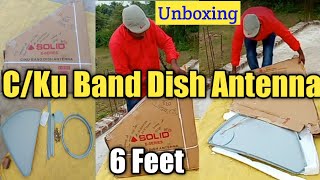 Solid 6 Feet Dish Antenna Unboxing