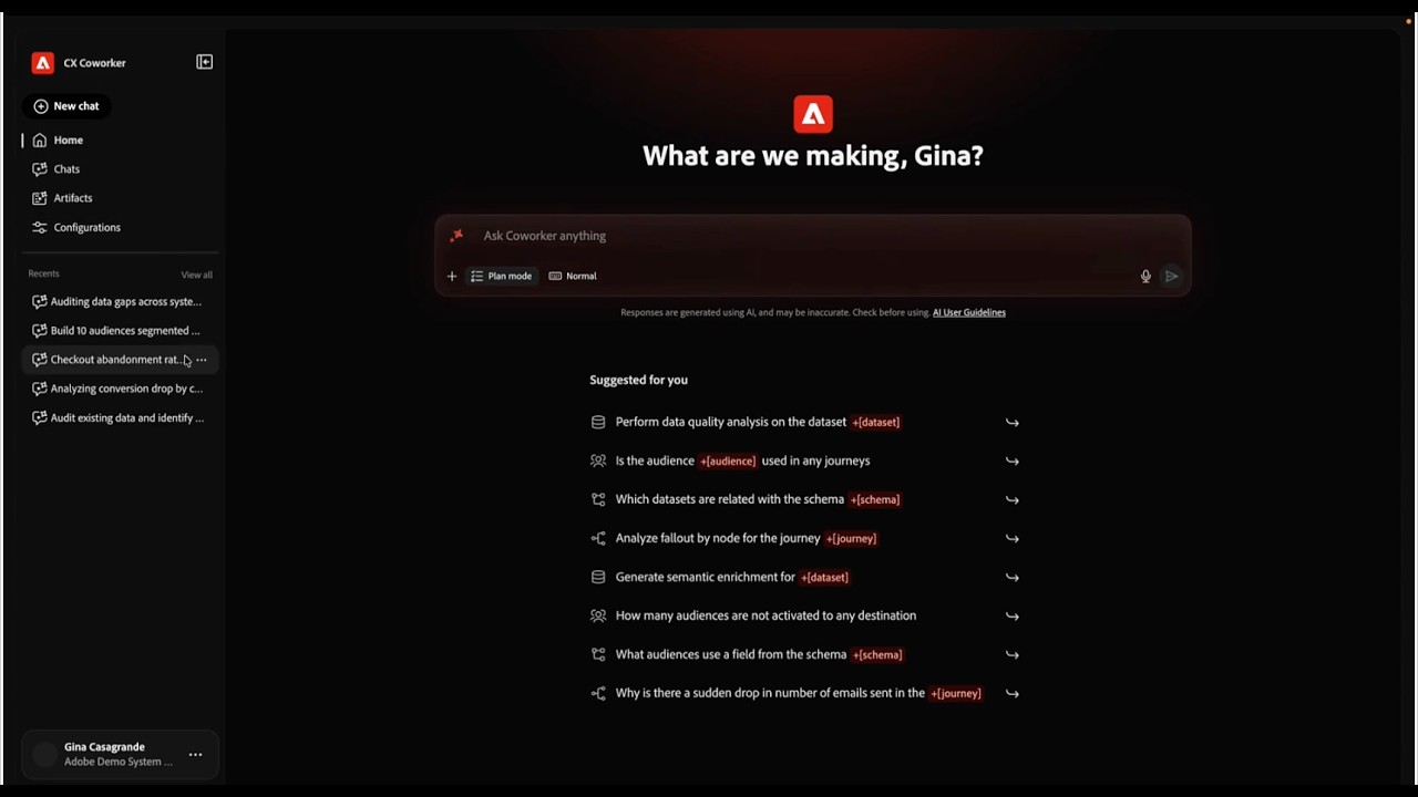 Adobe CX Enterprise Coworker Demo: Agentic Engine for CX Workflow Automation | Adobe for Business