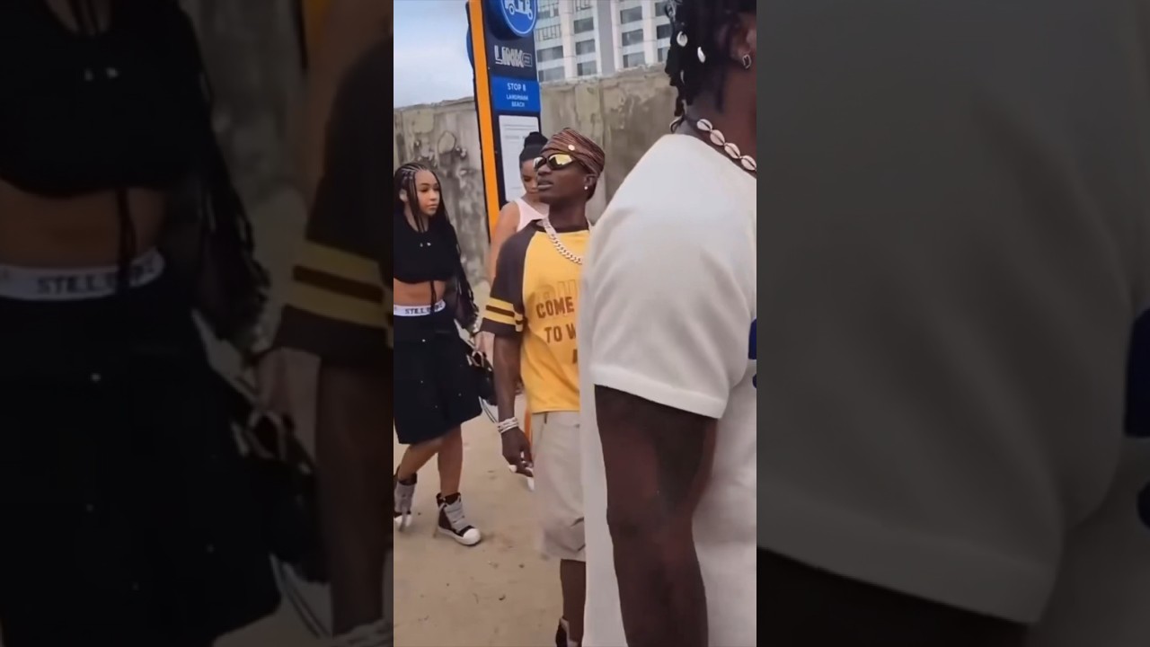 Wizkid, Skyla And Jada, Outside In Lagos 🇳🇬 