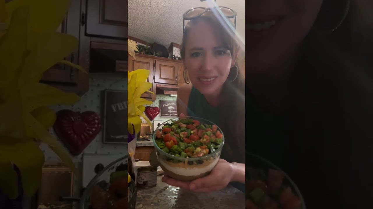 Cook With Me: Super Easy Mexican Layered Bean Dip!