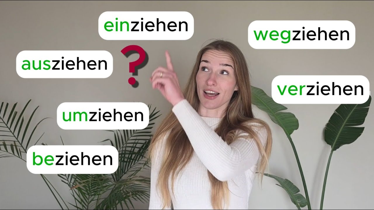 Diese 7 deutschen Verben verwechseln selbst Fortgeschrittene! Ziehen mit Präfixen