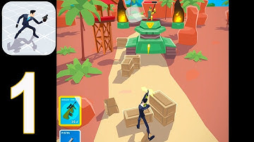 Agent Action - Gameplay Walkthrough Part 1 - Mission 1-6(iOS,android)