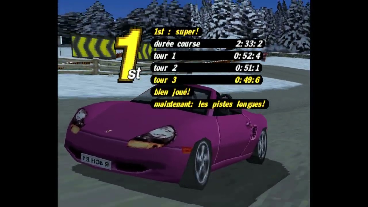 Porsche challenge PS1 Mirror mode Rachel