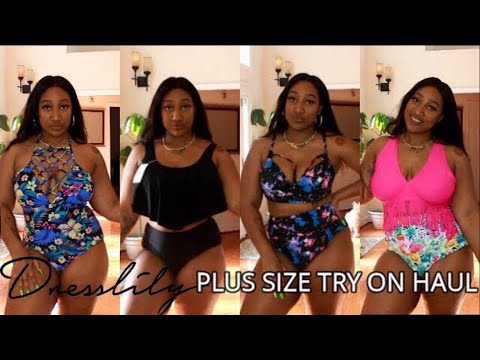 dresslily plus size bathing suits