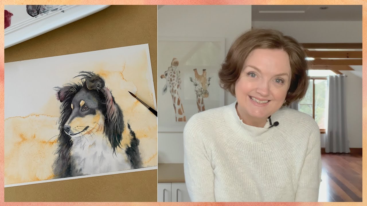 tips-for-painting-long-fur-in-watercolor-watercolor-sheltie-youtube